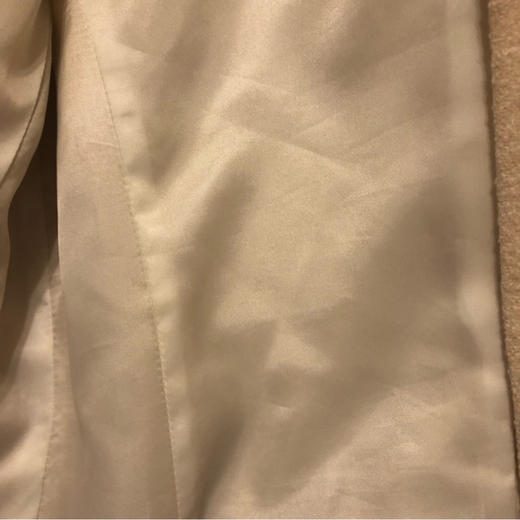 Solezia Wool Removable Faux Fur Collar Ivory Jacket - Picture 4 of 9